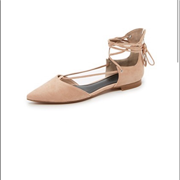 NIB Kendall+Kylie Lace-Up ballet flat Revolve - Picture 1 of 3